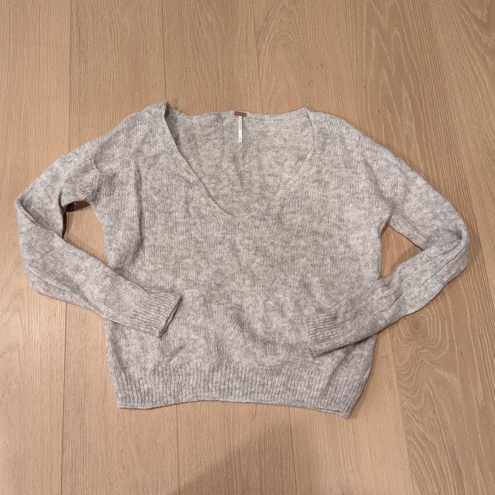 Alpaca Blend Gray Women's Sweater